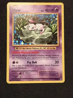 Mew 53/108 Holo Rare Evolutions Pokemon Holo Lightly Played - Image 3