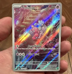 Pokemon TCG Tinkatink 216/193 Illustration Rare Holo Full Art Paldea Eng NM - Image 1