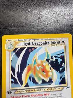 Pokemon 1st Edition Light Dragonite 14/105 Holo Neo Destiny LP WOTC - Image 4