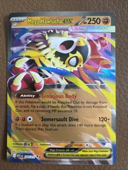 Pokemon TCG Ascended Heros Mega Hawlucha ex #116/217 Double Rare NM - Image 1
