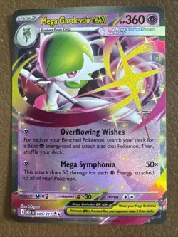 Pokemon TCG Mega Gardevoir EX 89/217 Ascended Heroes Double Rare Holo - NM - Image 1