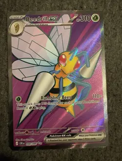 The Pokemon Company Beedrill EX 098/086 Crimson Invasion Secret Rare FA Holo - Image 1