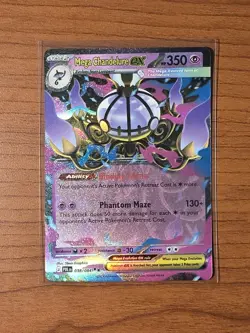 Mega Chandelure ex 038/084 Double Rare Pokemon Pitch Black ME05 English - Image 1