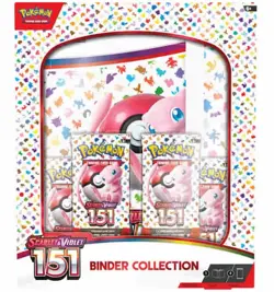 Pokemon TCG Scarlet & Violet 151 9-Pocket Binder 360 Capacity + 4 Packs - Image 1