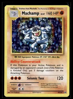 Pokemon TCG XY - Evolutions #59/108 Machamp Rare Holo - Image 1