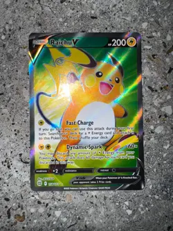 Pokemon TCG Card Raichu V 158/172 Brilliant Stars Full Art Ultra Rare - Image 3