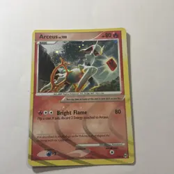 Arceus AR3 Fire Type Platinum Arceus Holo Rare Pokemon TCG Card - Image 2