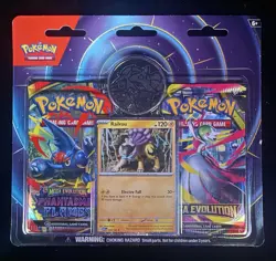 Pokemon Mega Evolution & Phantasmal Flames x2 Blister Pack Raikou Promo Coin - Image 1
