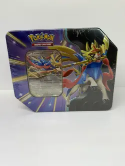Pokemon TCG Crown Zenith Zacian V Tin Sealed, Cards Booster/Promo 5 TCG Packs - Image 1