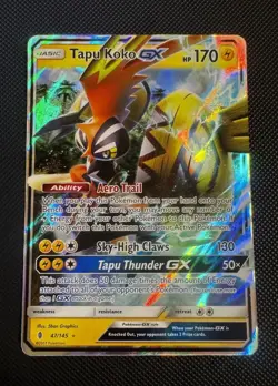 Tapu Koko GX 47/145 [NM] Holo Ultra Rare Guardians Rising - Image 1