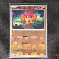 Pansear - 014/086 - Masterball Holo - White Flare - Pokemon Card - NM/M - Image 1