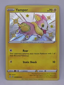 Yamper - SV039/SV122 - Shiny Rare - Shining Fates Shiny Vault - Pokemon - LP - Image 1
