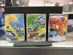 Pokemon First Partner Illustration Collection Series 1 Kanto Gen 1 Starters Set - Image 1