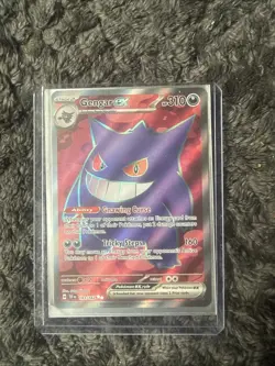 Pokemon Gengar EX Full Art TCG Temporal Forces 193/162 Card Near Mint Condition - Image 1
