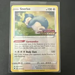 Pokemon TCG Snorlax Vivid Voltage Stamped Holo Card 131/185 NM Condition - Image 1