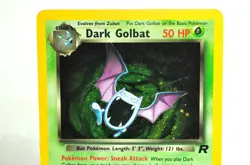 Pokemon card TCG Dark Golbat 7/82 Team Rocket 2000 English HP Swirl - Image 2