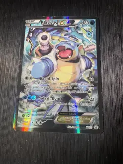 Blastoise EX XY122 Black Star Promo Full Art Holo Rare 2016 Pokemon Card - Image 1