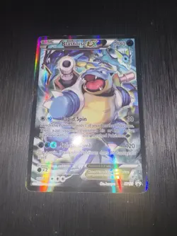 Blastoise EX XY122 Black Star Promo Full Art Holo Rare 2016 Pokemon Card - Image 3