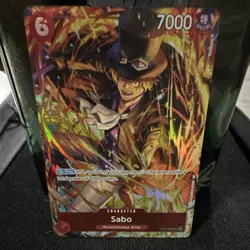 Bandai One Piece Card Game Sabo OP09-007 Special Alt Art Foil English 7000 - Image 1