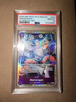Bandai One Piece Card Game Mamaragan OP15-078 Alt Art Foil Event EN PSA 10 Pop 2 - Image 1