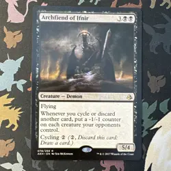 Archfiend of Ifnir. Rare Demon Amonkhet Magic the Gathering Card. - Image 1
