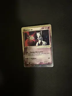 Mewtwo ex 101/109 Holo EX Ruby Sapphire Pokemon Card 2003 NM 💫 4 Swirls 💫 - Image 1