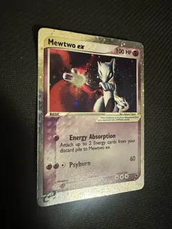 Mewtwo ex 101/109 Holo EX Ruby Sapphire Pokemon Card 2003 NM 💫 4 Swirls 💫 - Image 2