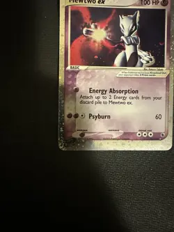 Mewtwo ex 101/109 Holo EX Ruby Sapphire Pokemon Card 2003 NM 💫 4 Swirls 💫 - Image 3