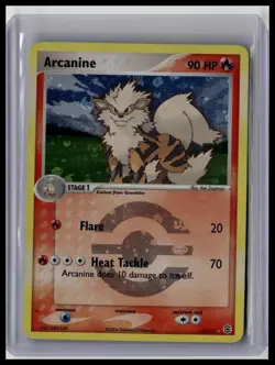 Arcanine 18/112 Fire Red Leaf Green Reverse Holo Pokemon Card - Image 1