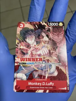 One Piece Card Game - Monkey D. Luffy - P-006 - Winner Pack Vol. 1 - NM - Image 1