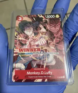 One Piece Card Game - Monkey D. Luffy - P-006 - Winner Pack Vol. 1 - NM - Image 2