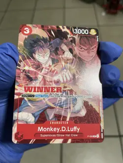 One Piece Card Game - Monkey D. Luffy - P-006 - Winner Pack Vol. 1 - NM - Image 3
