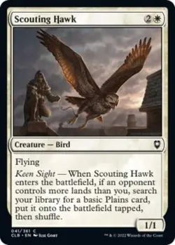 Scouting Hawk - Near Mint MTG Commander Legends: Battle for Baldur's Gate - Image 1
