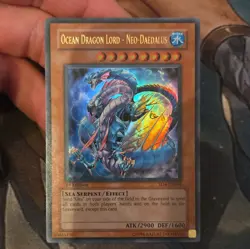 Yu-Gi-Oh! Ocean Dragon Lord - Neo-Daedalus Ultra Rare Foil SD4-EN001 1st - Image 1