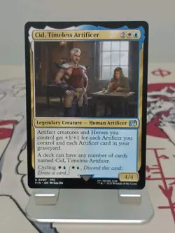 Cid Timeless Artificer Final Fantasy Regular #407 MTG Near Mint Uncommon - Image 1
