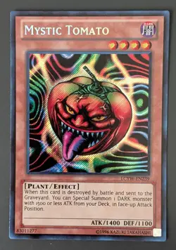 Mystic Tomato LCYW-EN239 Yu-Gi-Oh! Secret Rare NM - Image 1
