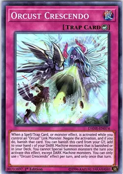 Yugioh Orcust Crescendo DANE-EN074 Super Rare 1st Edition NM - Image 1