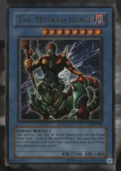 The Masked Beast LON-001 Ultra Rare Labyrinth of Nightmare Yu-Gi-Oh Unlimited LP - Image 1