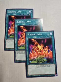 3x YuGiOh! - Burning Land - PSV-EN061 - Unl. Ed. - 25TH- NM/M - Image 1