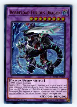 Yugioh Borreload Furious Dragon SDRR-EN042 Ultra Rare - NM 💎 - Image 1