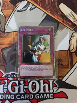YUGIOH CEASEFIRE RA03-EN105 PLATINUM RARE 1ST ED NM - Image 1
