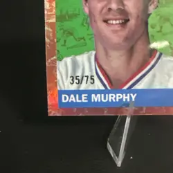 2025 Topps Chrome Platinum Dale Murphy Toile Cream/Rose Gold Refractor 35 /75 - Image 5