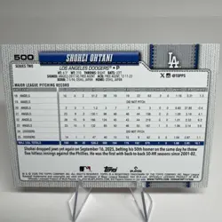 2026 Topps Series 2 Baseball #500 Shohei Ohtani LA Dodgers Orange Foil “SUN” ☀ - Image 2