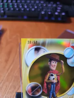 2026 Disney Topps Chrome Woody #30 /50 Gold Foil Toy Story - Image 3