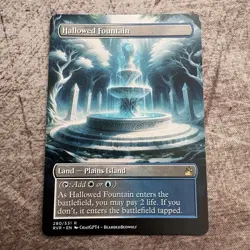 Hallowed Fountain - Custom Art MTG Magic The Gathering Playtest Card - Image 1
