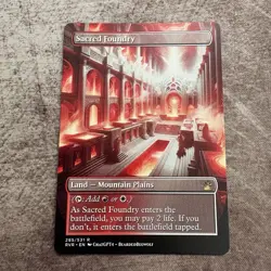 Sacred Foundry - Custom Art MTG Magic The Gathering Playtest Card - Image 1