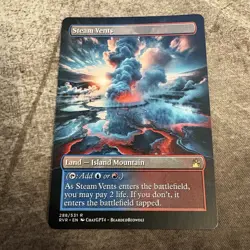 Steam Vents - Custom Art MTG Magic The Gathering Playtest Card - Image 1