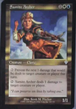 Samite Archer - Invasion: #269, Magic: The Gathering Nm R100 - Image 1