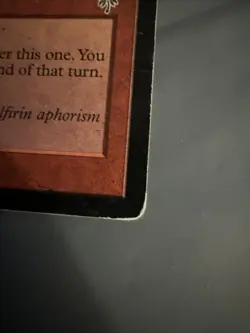 MtG Magic the Gathering FINAL FORTUNE Mirage RARE Shows Some Wear - Image 3