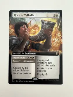 Horn of Valhalla Borderless MTG Magic the Gathering Card NM Near Mint CLB - Image 1